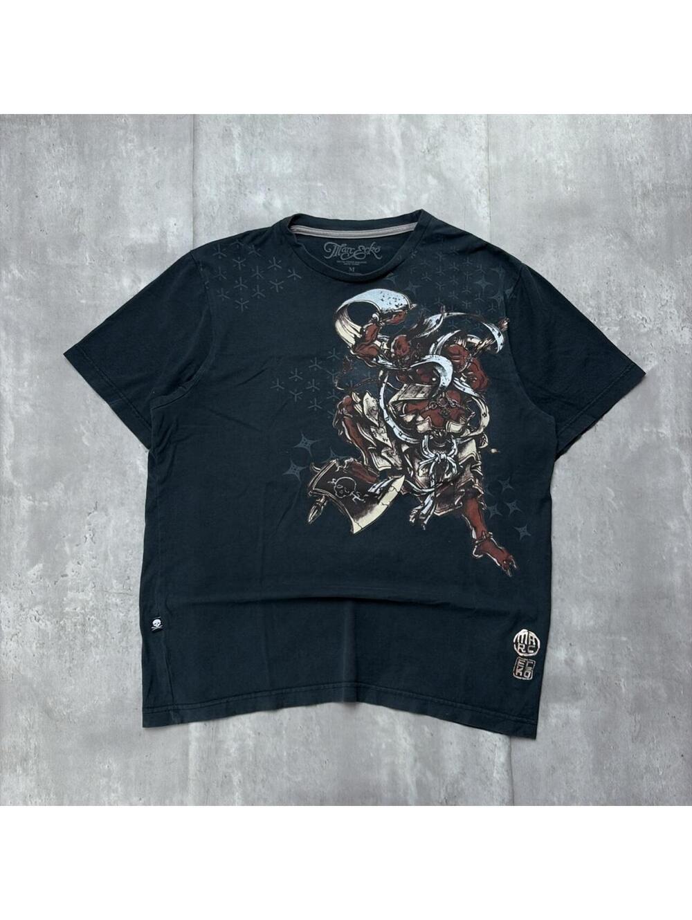 Y2K Black Marc Ecko Grunge Gothic Skater T-Shirt